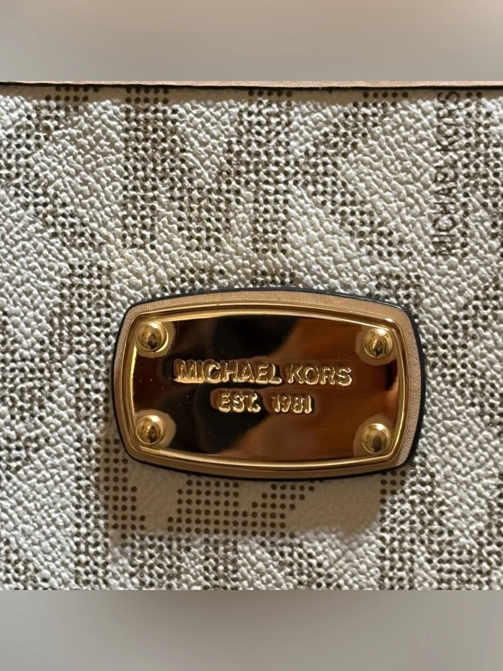 Michael Kors Jet Set monogram large baby diaper bag